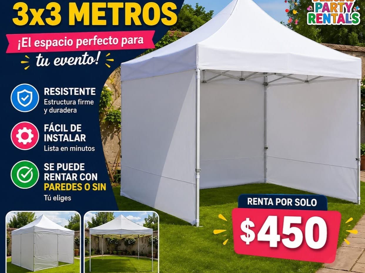 Carpa 3 × 3 metros
